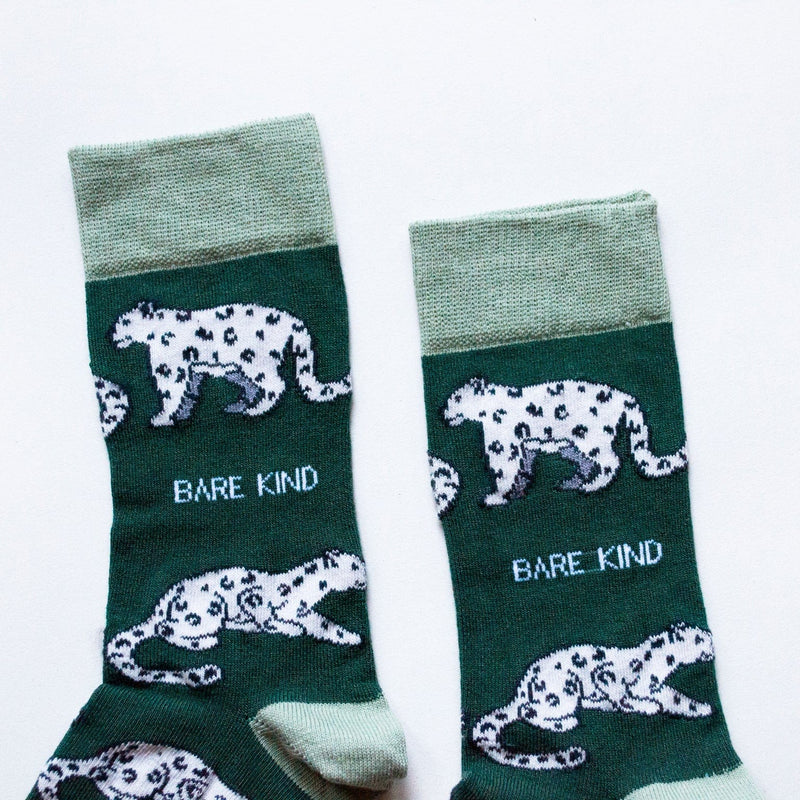 Save the Snow Leopards Bamboo Socks