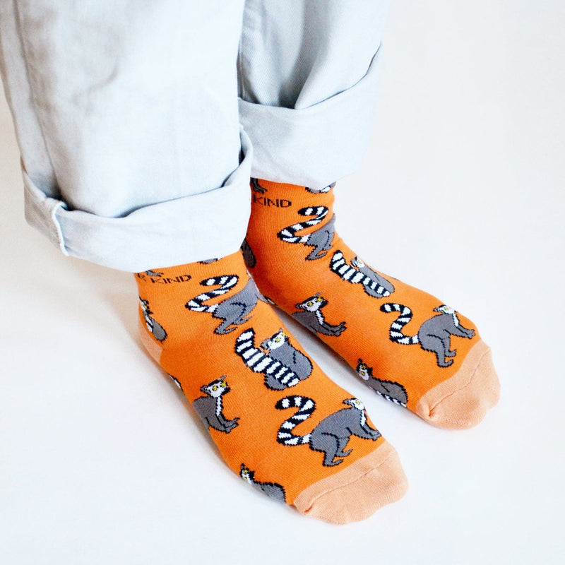 Save the Lemurs Bamboo Socks