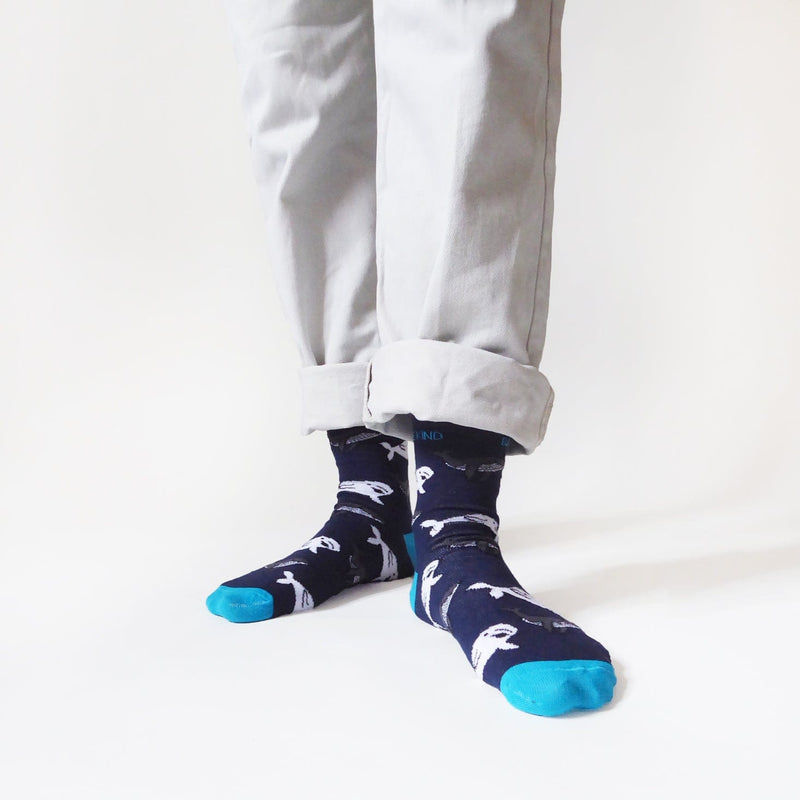 Save the Whales Bamboo Socks