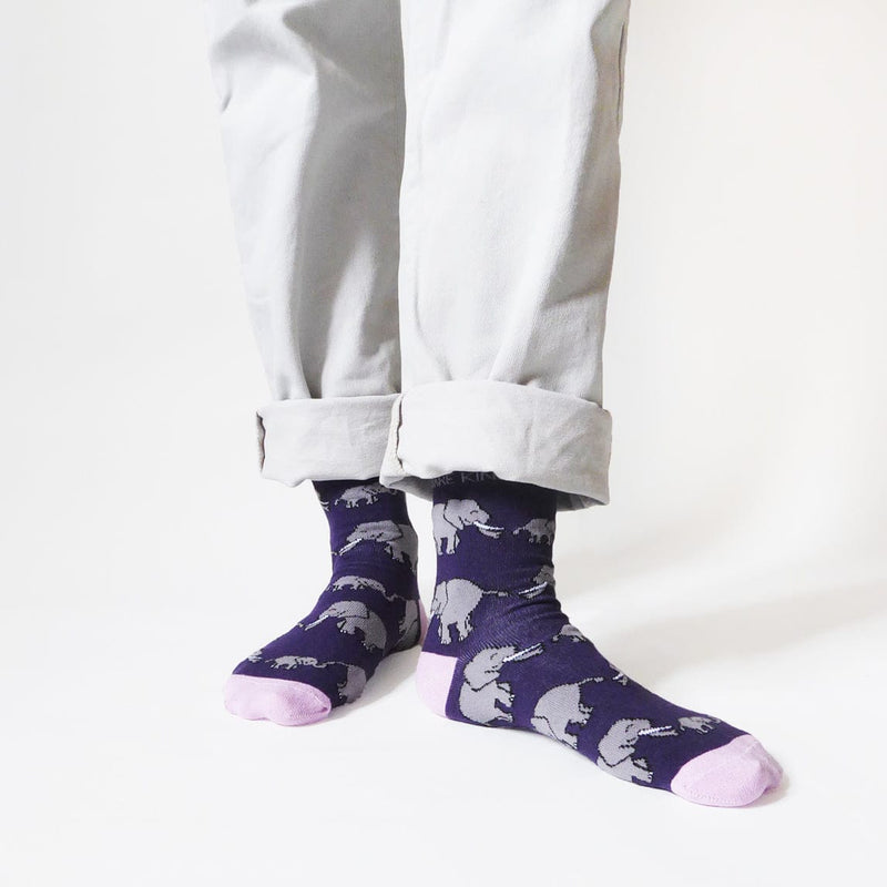 Save the Elephants Bamboo Socks