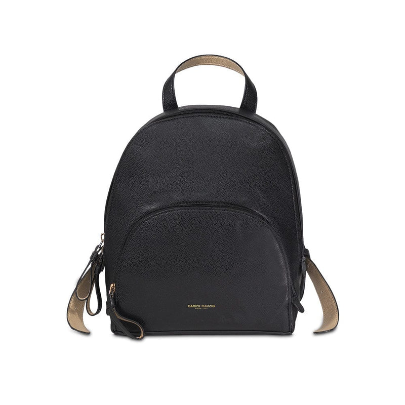 Campo Marzio Backpack with Front Pocket - Black