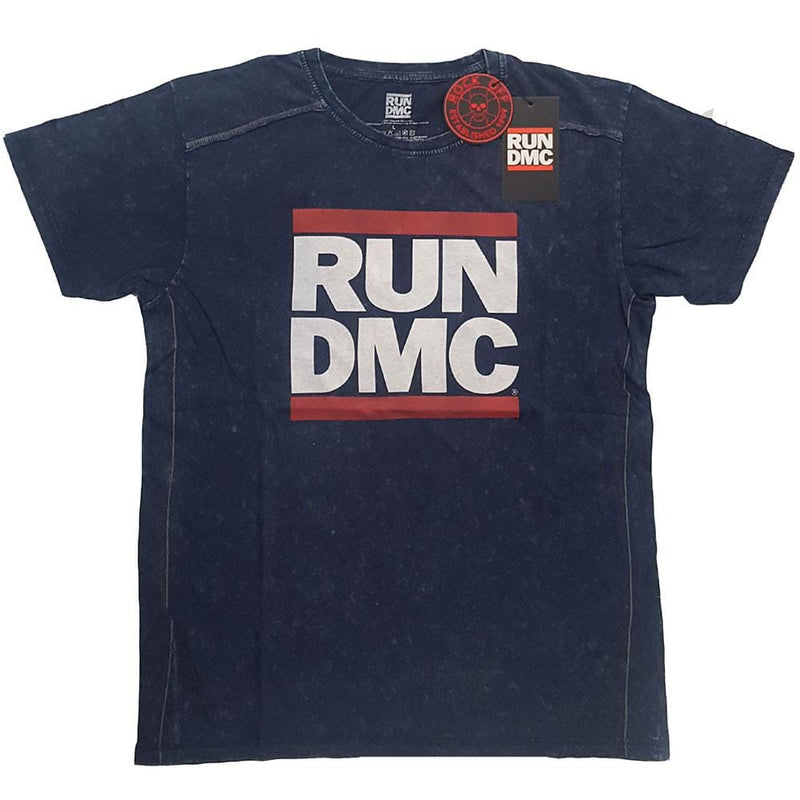 Run DMC Unisex Snow Wash Tee: Logo