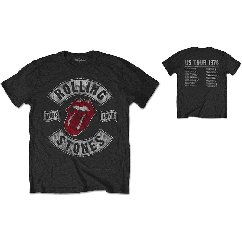 The Rolling Stones | Official Band T-shirt | US Tour 1978 (Back Print)