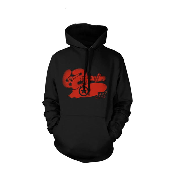 Led Zeppelin Unisex Hooded Top: Lz III Bubble Logo