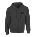 Nine Inch Nails Unisex Zipped Hoodie: Classic Black Logo