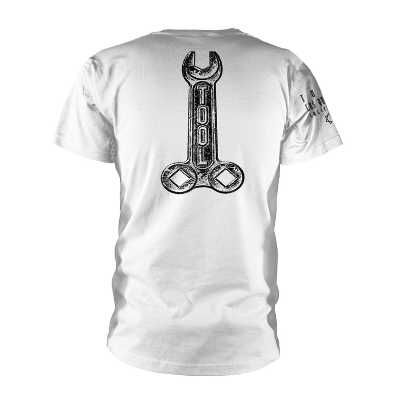 Tool Unisex T-shirt: Wrench (White - back print)