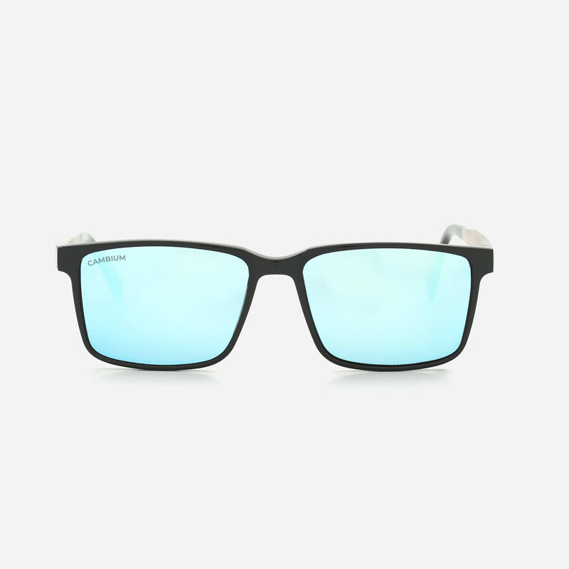 Cambium Kona Sunglasses - Recycled Plastic And Wood Frame Ice Blue