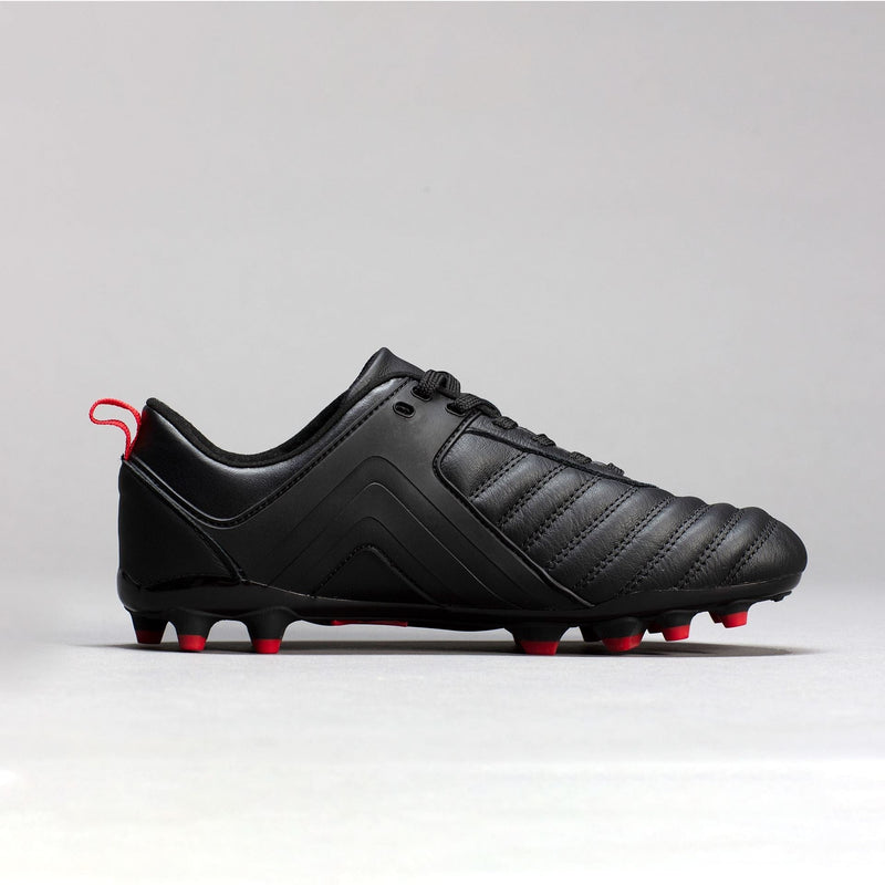 IDA Classica 22 Women's Soccer Cleat, Black and Red, FG/AG, Firm Ground, Artificial Ground