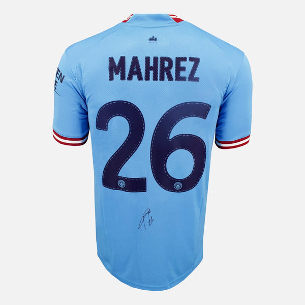 Mahrez Signed Manchester City Shirt