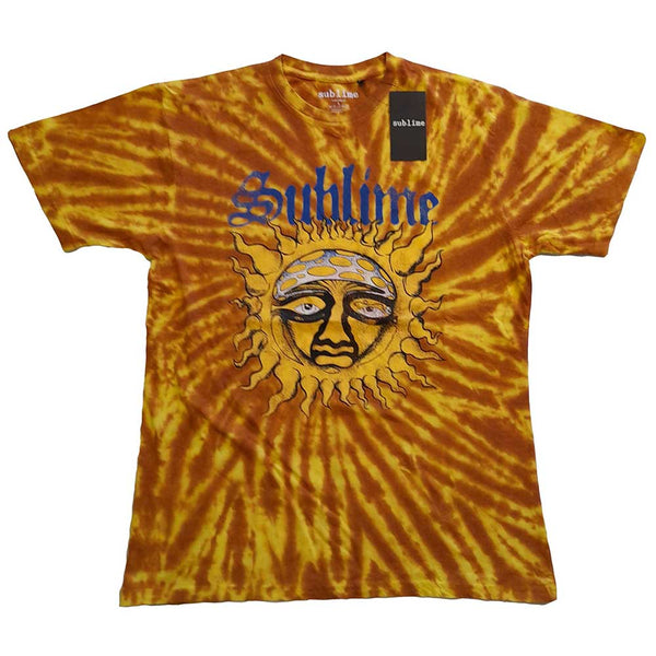 Sublime | Official Band T-shirt | Sun Face (Dip-Dye)