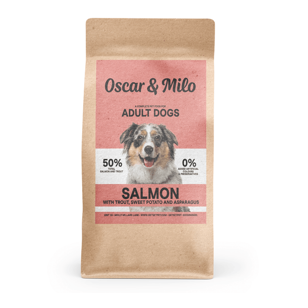 Oscar & Milo Grain Free Adult Dog Food Salmon with Trout, Sweet Potato and Asparagus