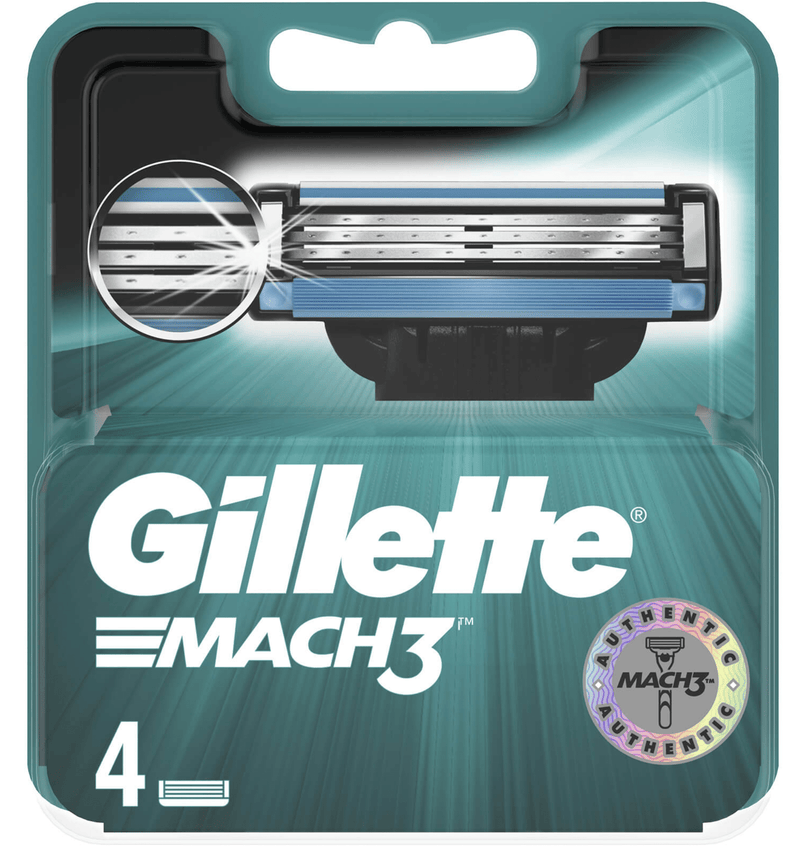 Black Razor and Gillette Mach3 4x Razor Blade Refill Bundle