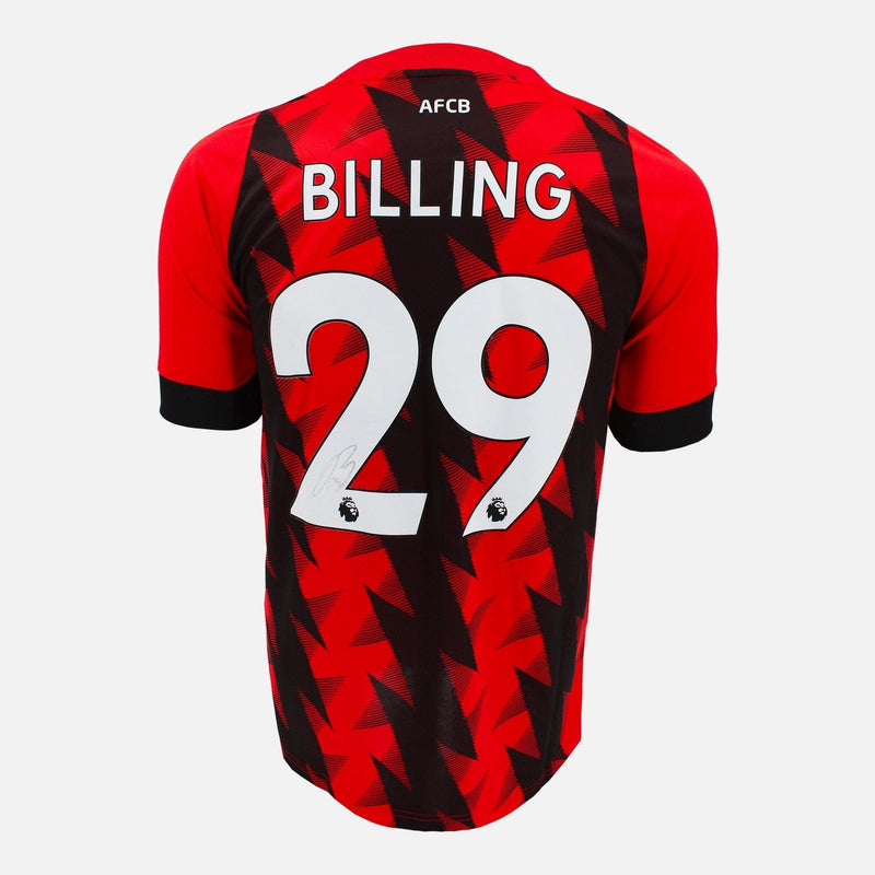 Framed Philip Billing Signed Bournemouth Shirt Home 2022-23 [Mini]