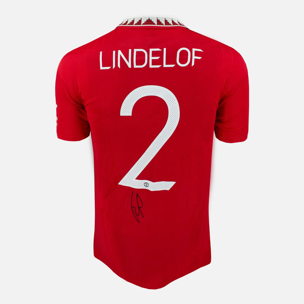 Victor Lindelof Signed Manchester United Shirt 2022-23 Home [2]