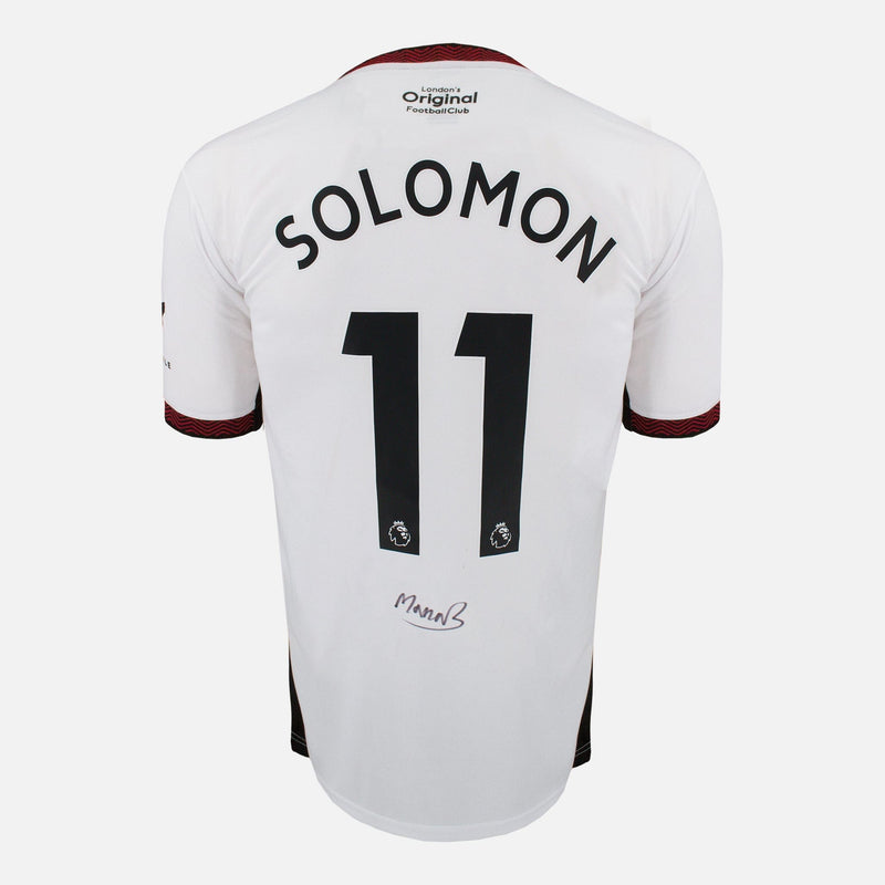 Framed Manor Solomon Signed Fulham Shirt 2022-23 Home [Modern]