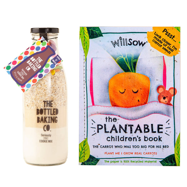 Seriously Smart Cookie Mix & The Carrot Plantable Book - Gifts - Bottled Baking Co