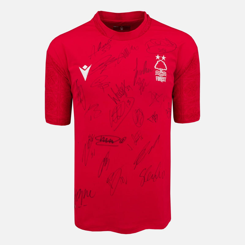 Framed Squad Signed Nottingham Forest Shirt 2022-23 Home [Mini]