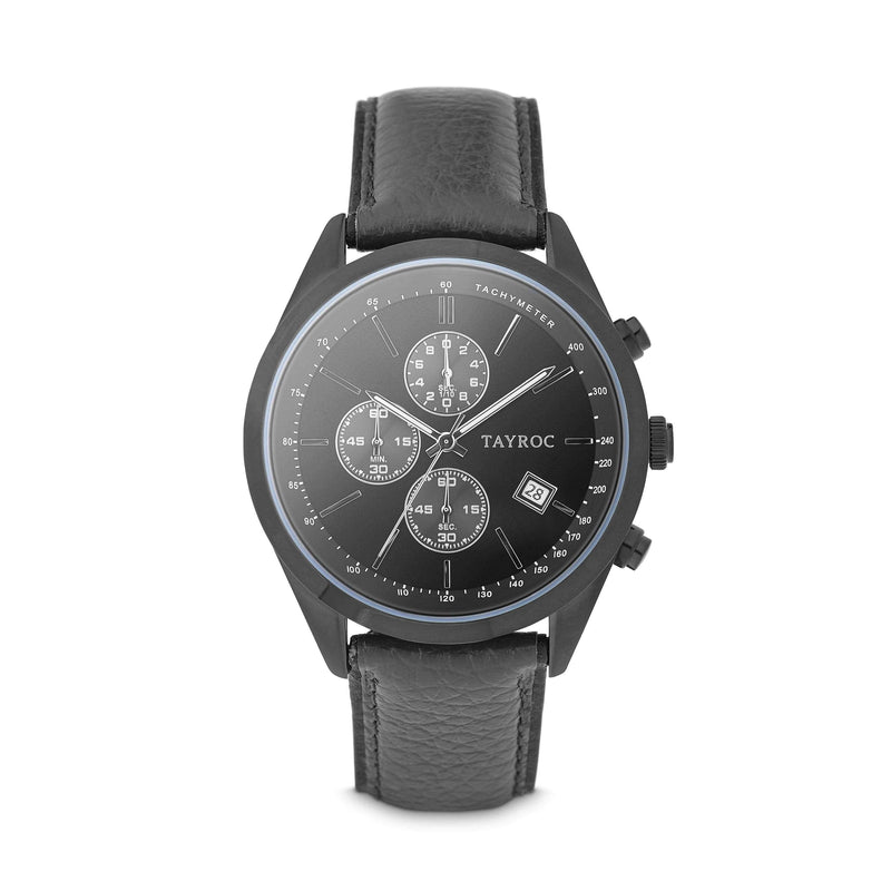 Highlander BLACK/BLACK. A bold and stunning composite of features pulled together to create a truly outstanding timepiece that is versatile and sleek. Style 2 view.