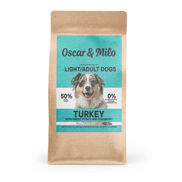 Oscar & Milo Grain Free Light Adult Dog Food Turkey with Sweet Potato & Cranberry