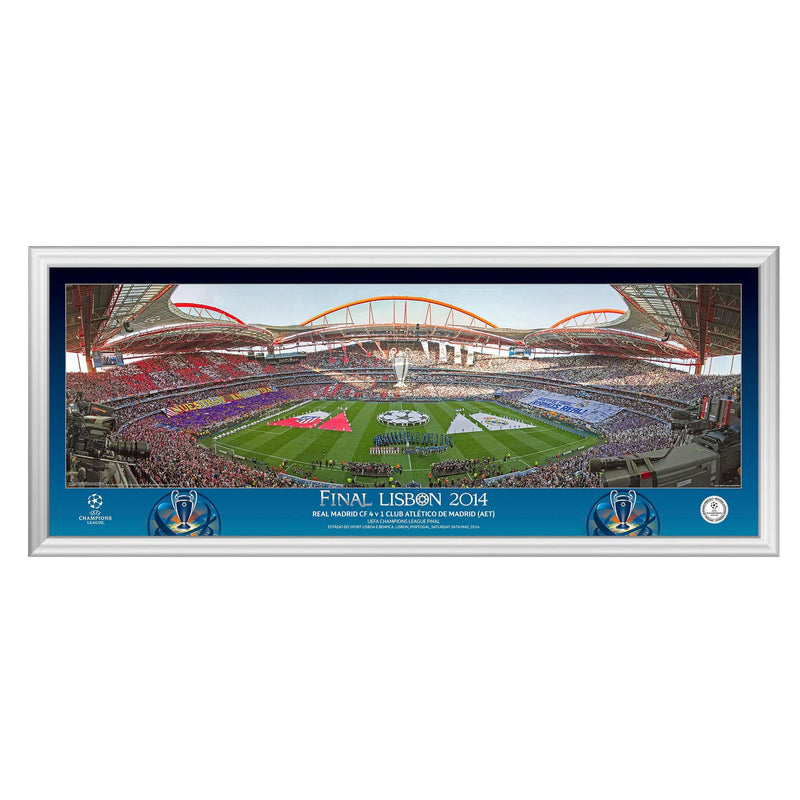 Champions League 2014 Final Line Up 30" Panoramic Frame