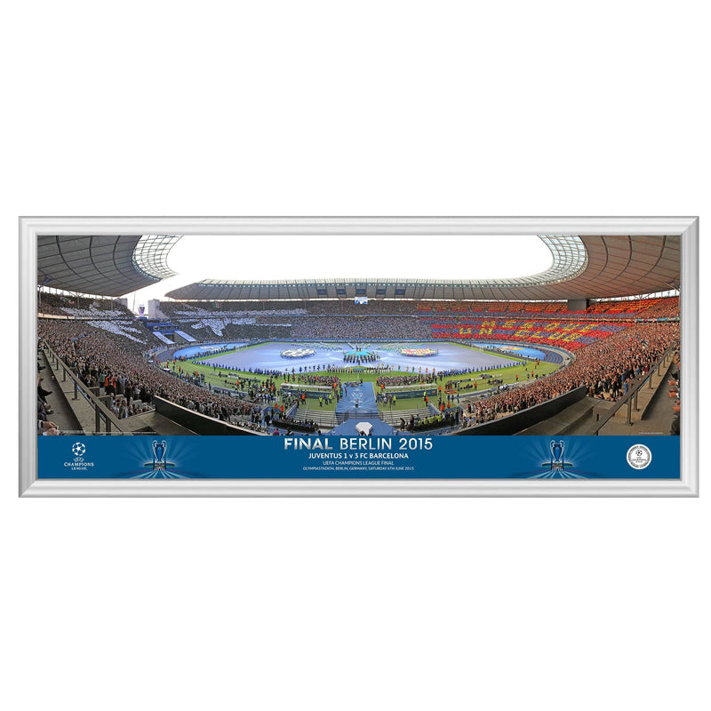 Champions League 2015 Final Line Up 30" Panoramic Frame