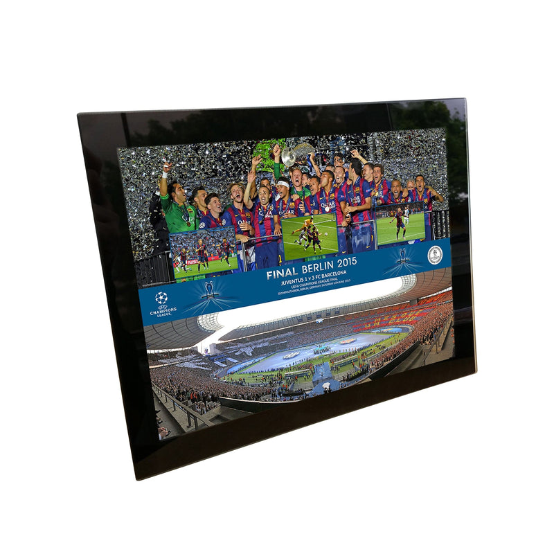 Champions League 2015 Final Celebration Montage 8x6 Tempered Glass