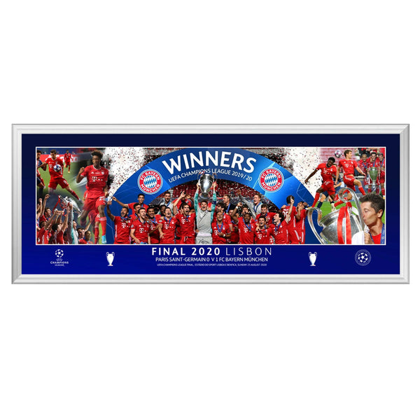 Champions League 2020 Final Line Up 30" Panoramic Frame