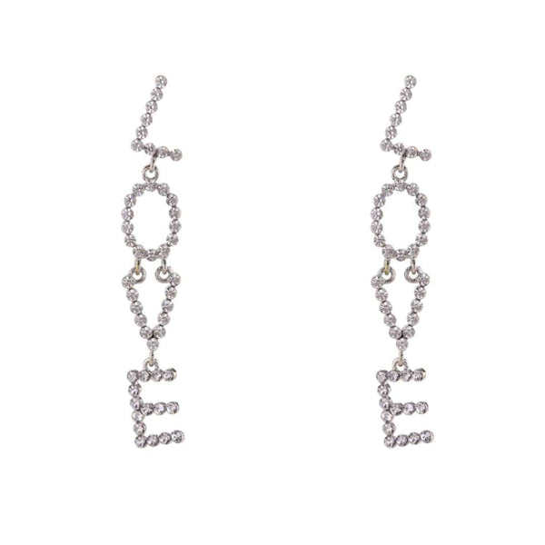 loveRocks Crystal Love Drop Earring