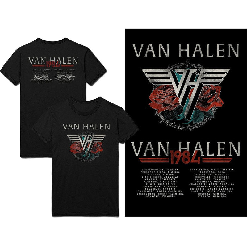 Van Halen | Official Band T-shirt | 84 Tour (Back Print)