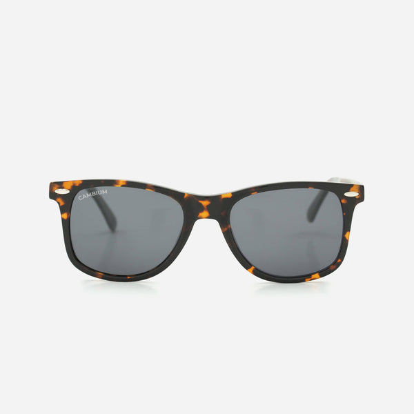 Cambium O'ahu Sunglasses - Recycled Plastic & Wood Frame Classic Black