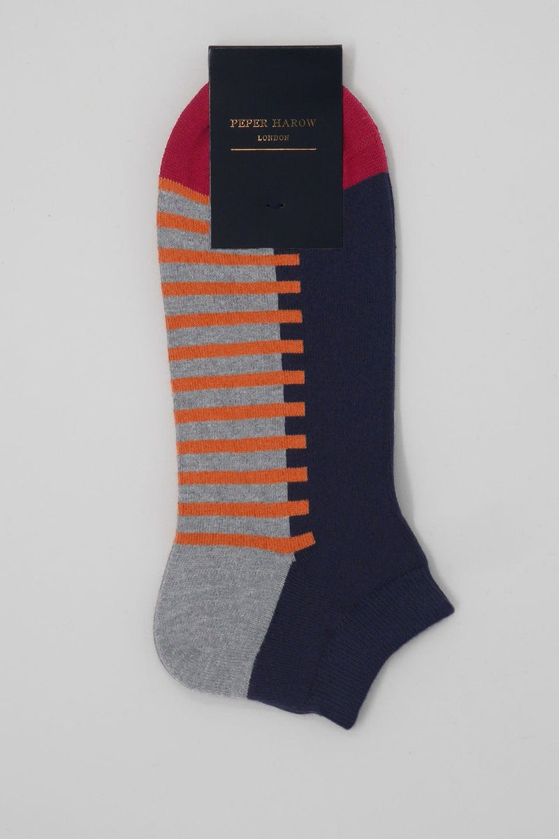 Welford Navy Luxury Men's Socks