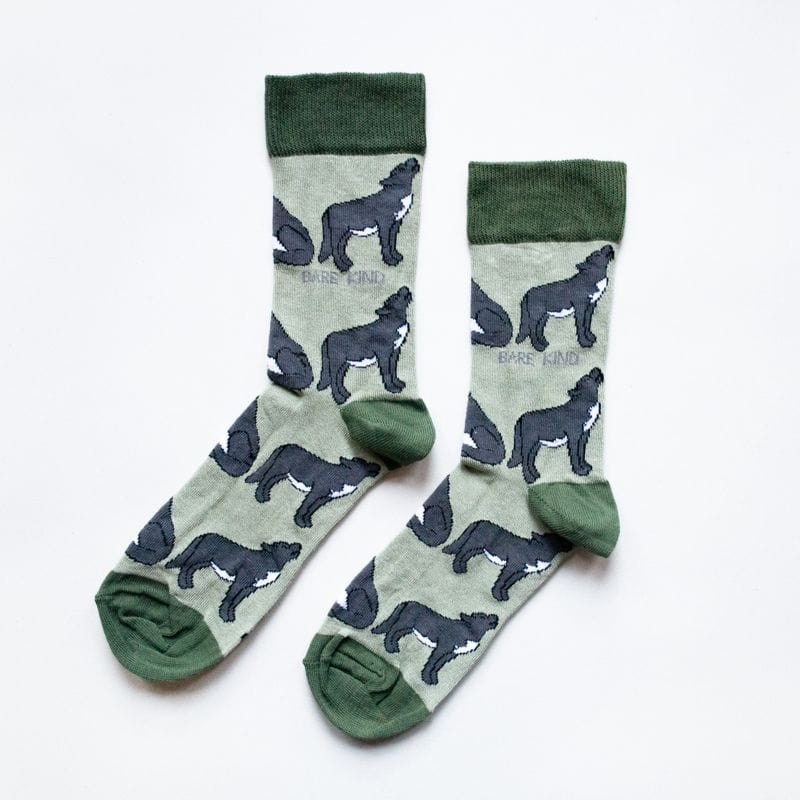 Save the Wolves Bamboo Socks