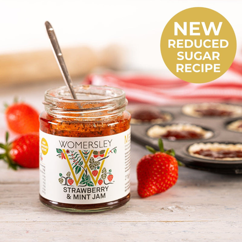 Gourmet Strawberry & Mint Jam - More Fruits, Less Sugar