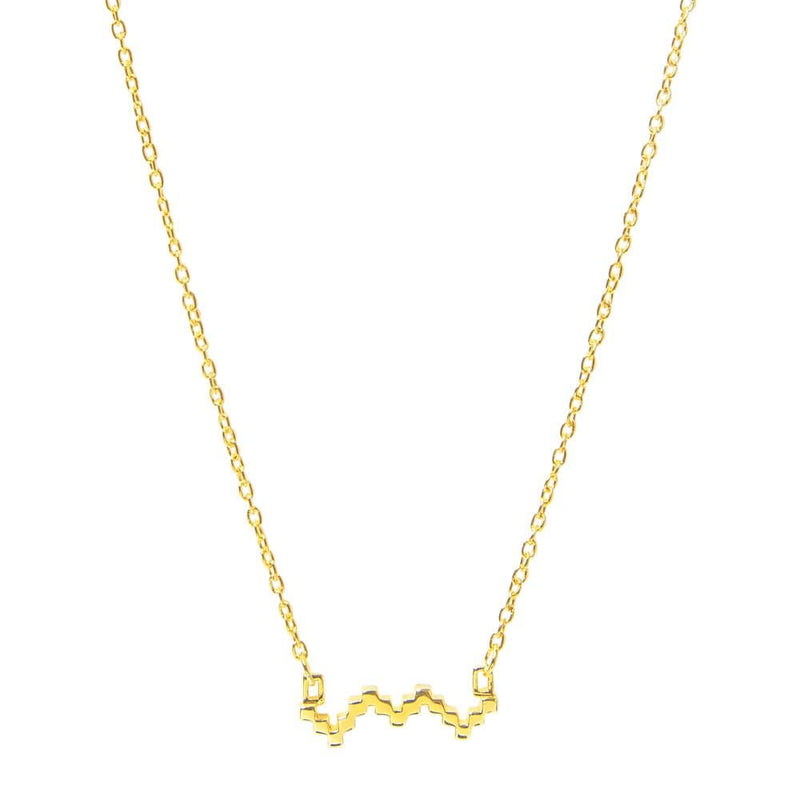 Jewel Tree London Baori Silhouette Necklace Gold