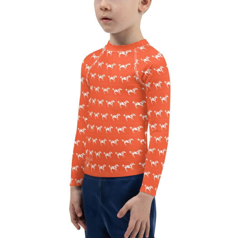 Orange & White Caballo Print - Kids Trail Blazer