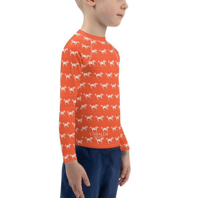 Orange & White Caballo Print - Kids Trail Blazer