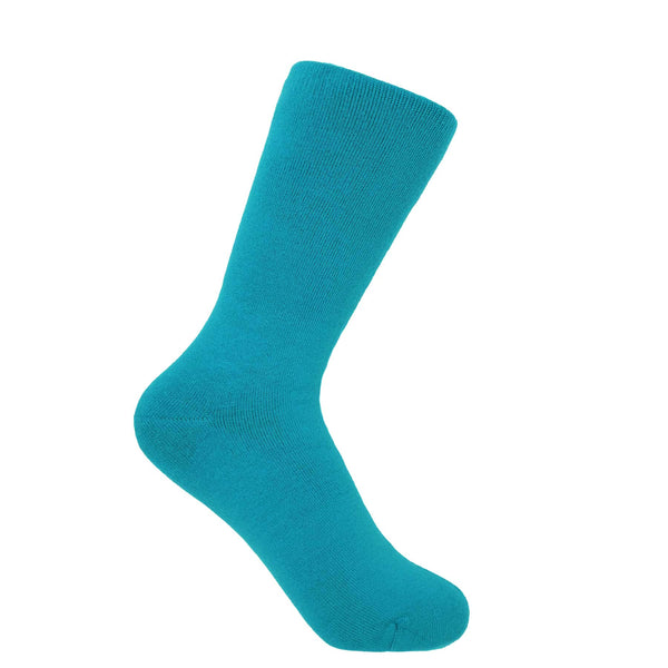 Peper Harow women's bright aqua Plain luxury bed socks 