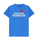 Bright Blue Barmy Army Two Season Slogan Tee - Men's