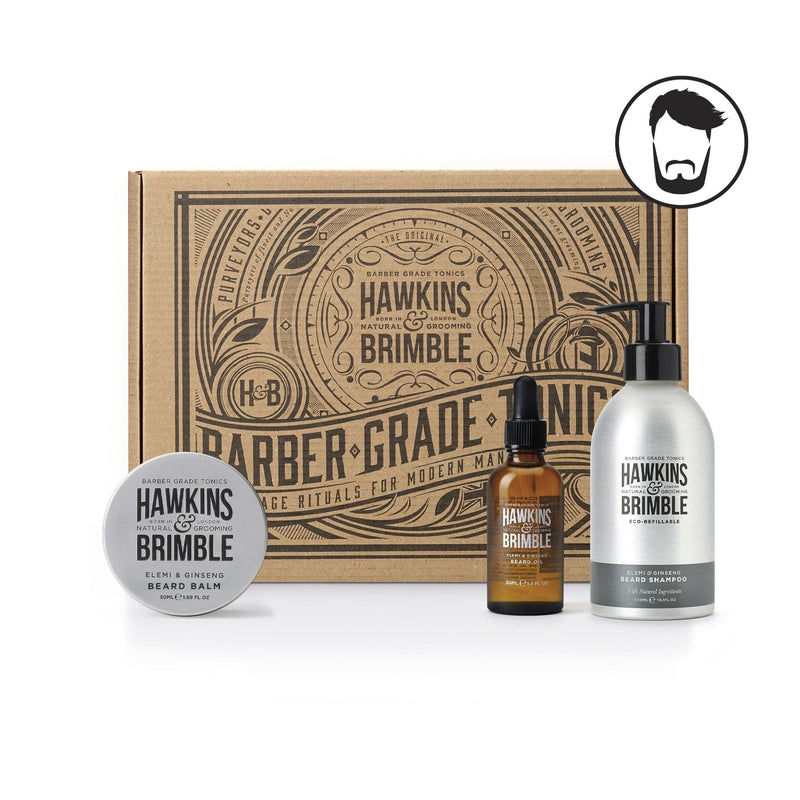 The Beard Trio (Beard Shampoo Eco-Refillable + Beard Balm + Beard Oil 50ml)