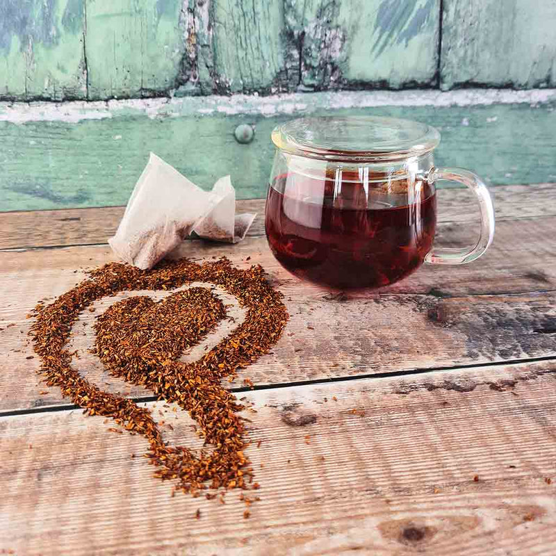 A beautiful up of freshly made rooibos tea by The Natural Health Market