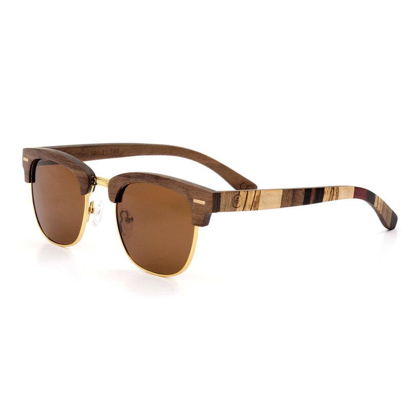 Cambium Biarritz Sunglasses - Wooden Frame 