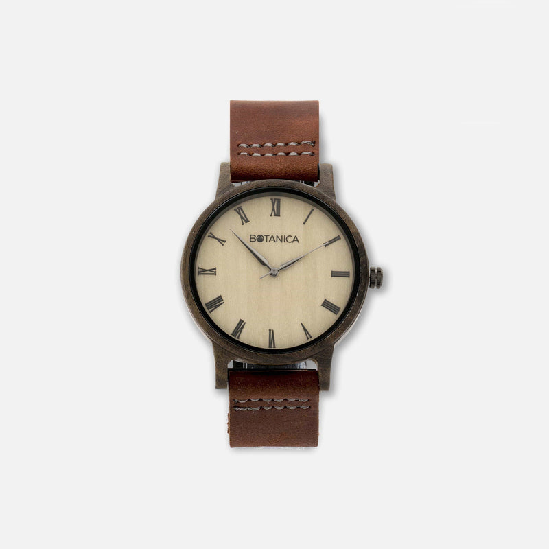 Botanica Cedar Watch - 42mm Edition Real Soft Leather Brown