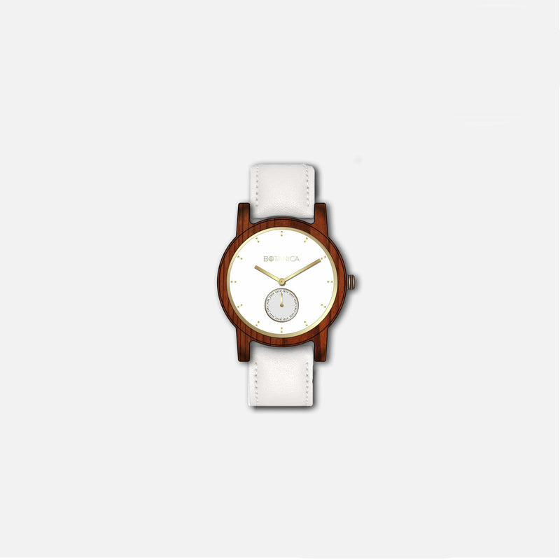 Botanica Daisy Watch - 36mm Edition Real Soft White Leather