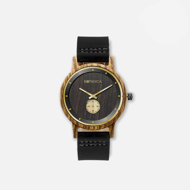 Botanica Juniper Watch - 42mm Edition Real Soft Leather Black