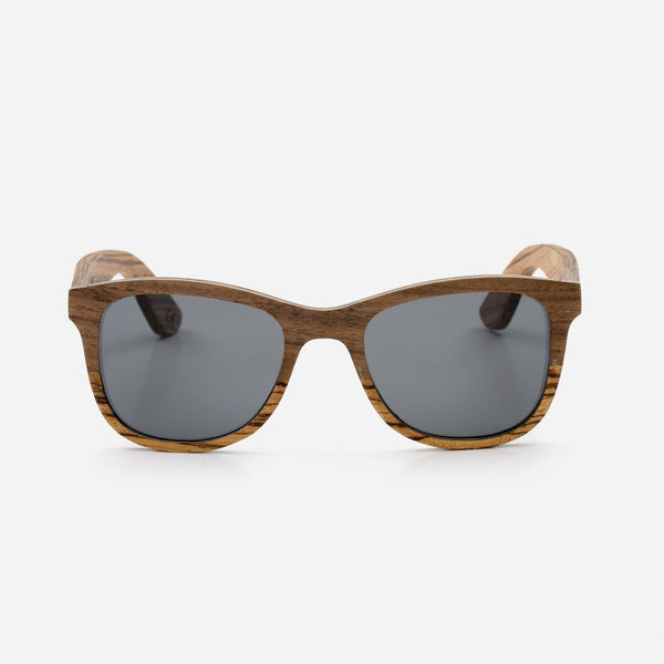 Cambium Maverick Sunglasses - Wooden Frame Classic Black