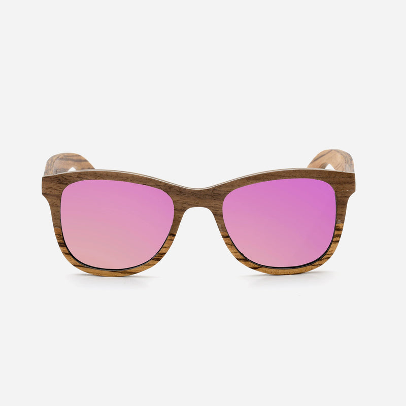 Cambium Maverick Sunglasses - Wooden Frame RoseGold