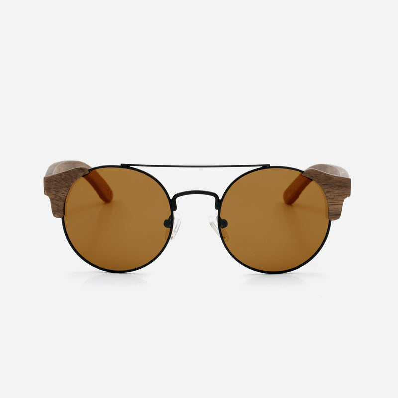 Cambium Nazaré Sunglasses - Wooden Frame Vintage Brown
