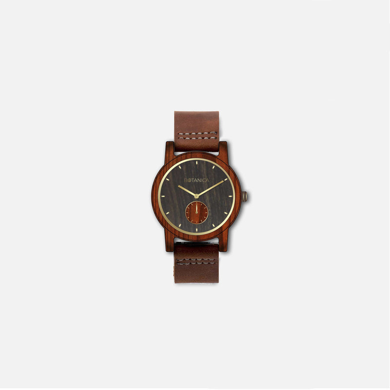 Botanica Rose Watch - 36mm Edition Real Soft Leather Brown