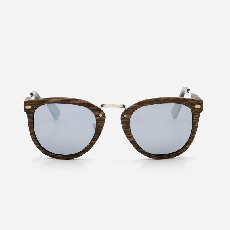 Cambium Tofino Sunglasses - Wooden Frame Chrome