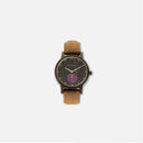 Botanica Violet Watch - 36mm Edition Vegan Tan